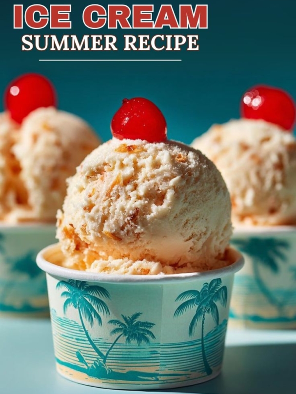 🍍 how to make no churn bahama mama ice cream! ice cream recipe, summer desserts