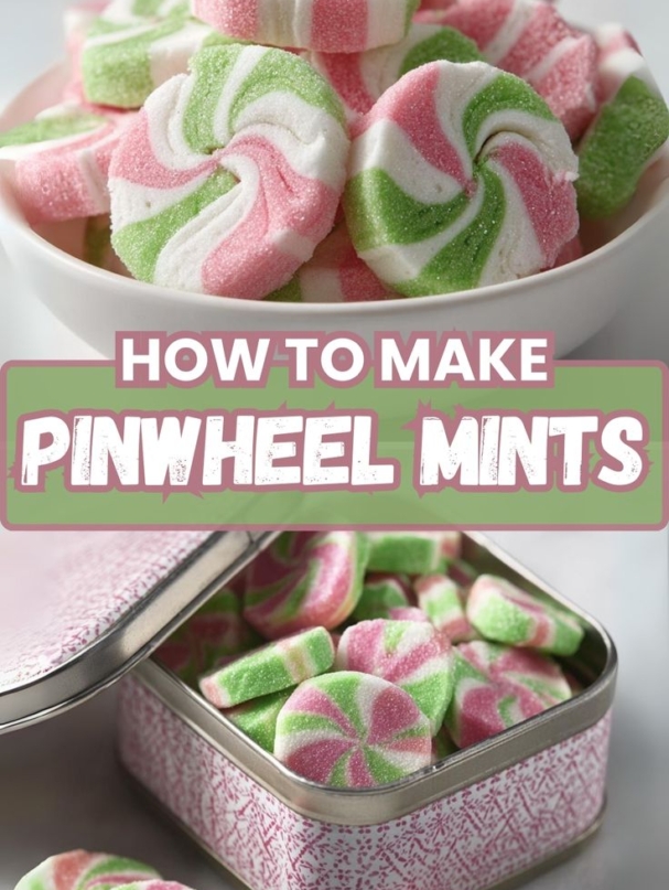 👩 🍳 old fashioned pinwheel mints easy candy recipe