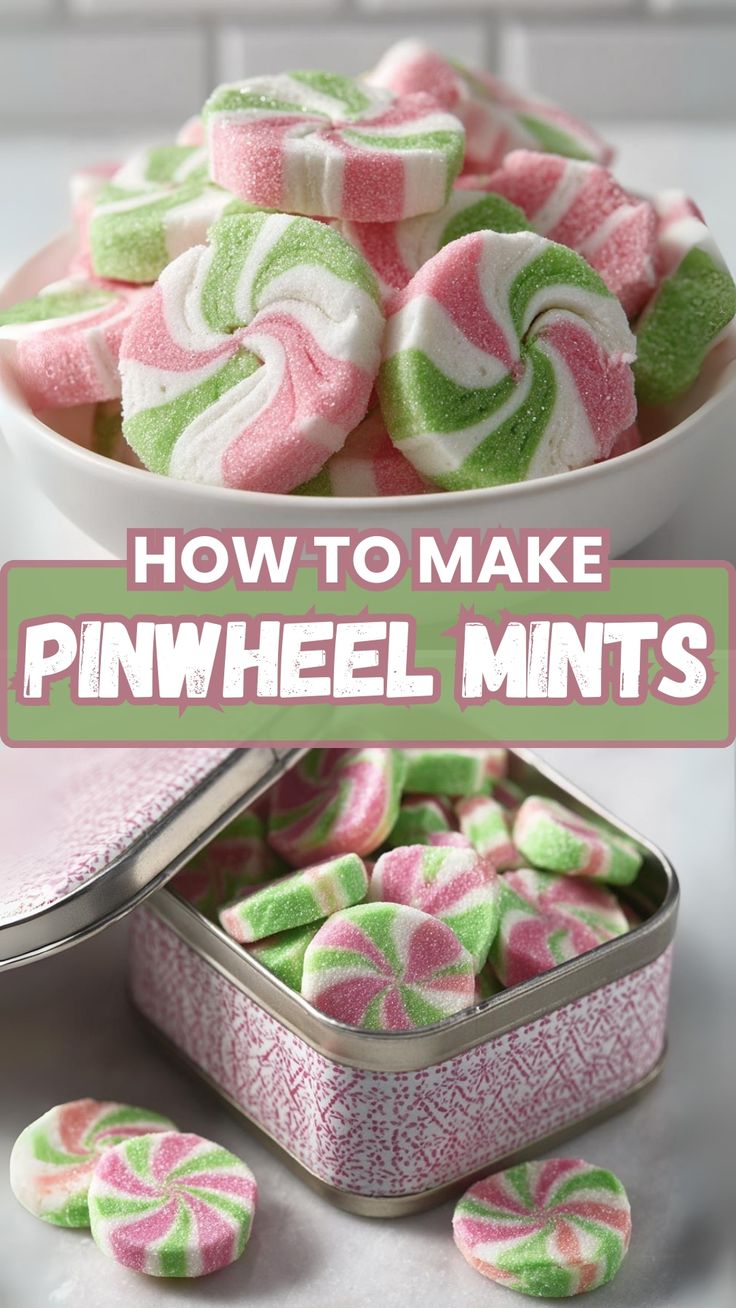👩 🍳 old fashioned pinwheel mints easy candy recipe