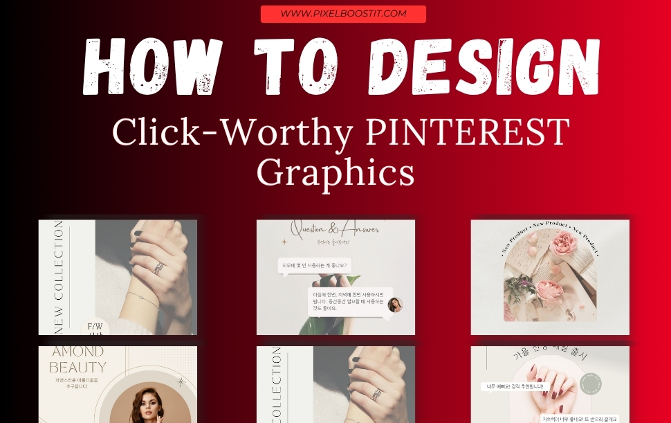 Pinterest marketing strategy banner by PixelBoostIt showing visual growth and brand success.
